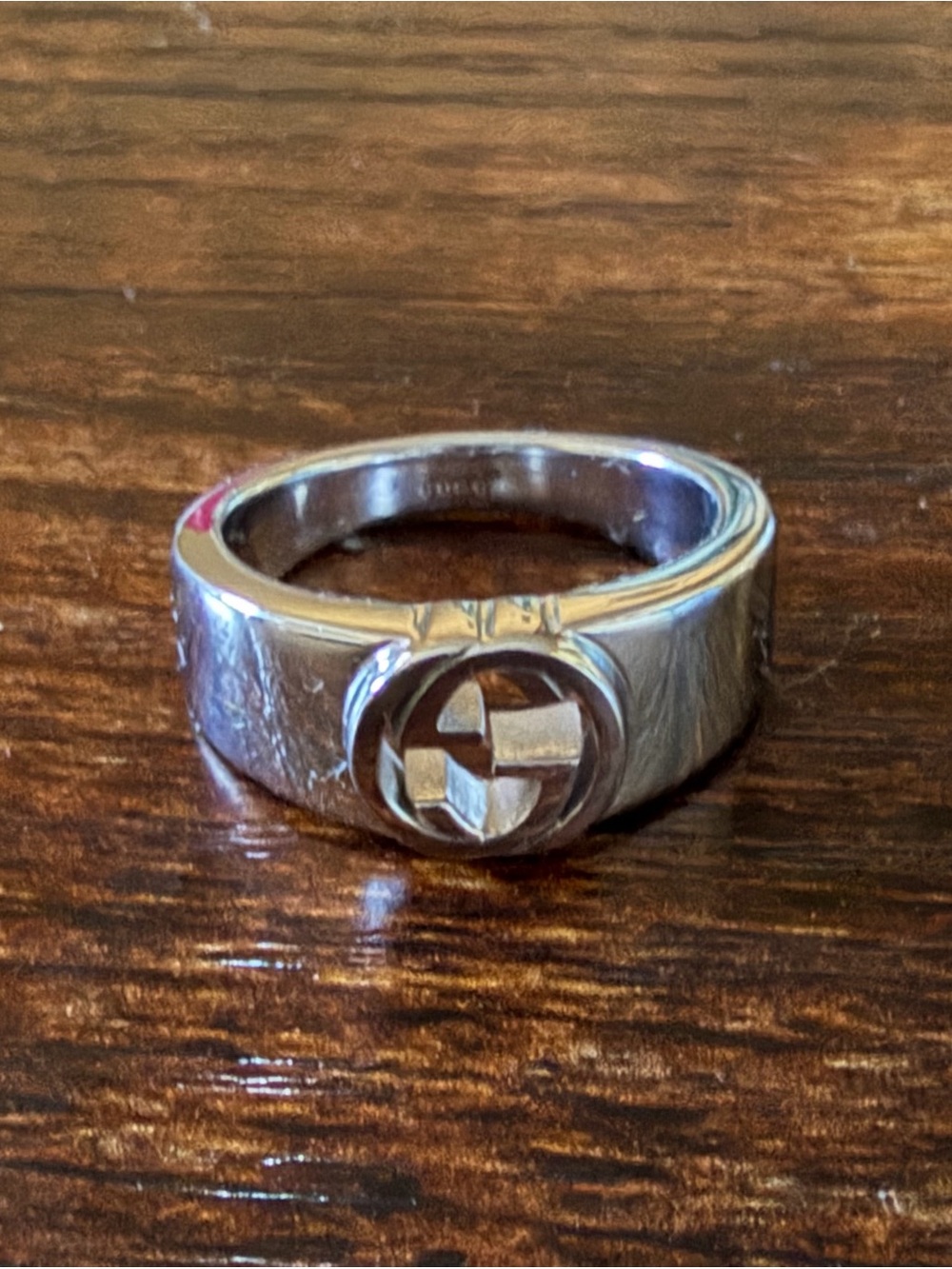 GUCCI GG Sterling Silver Ring - Picture 1 of 8